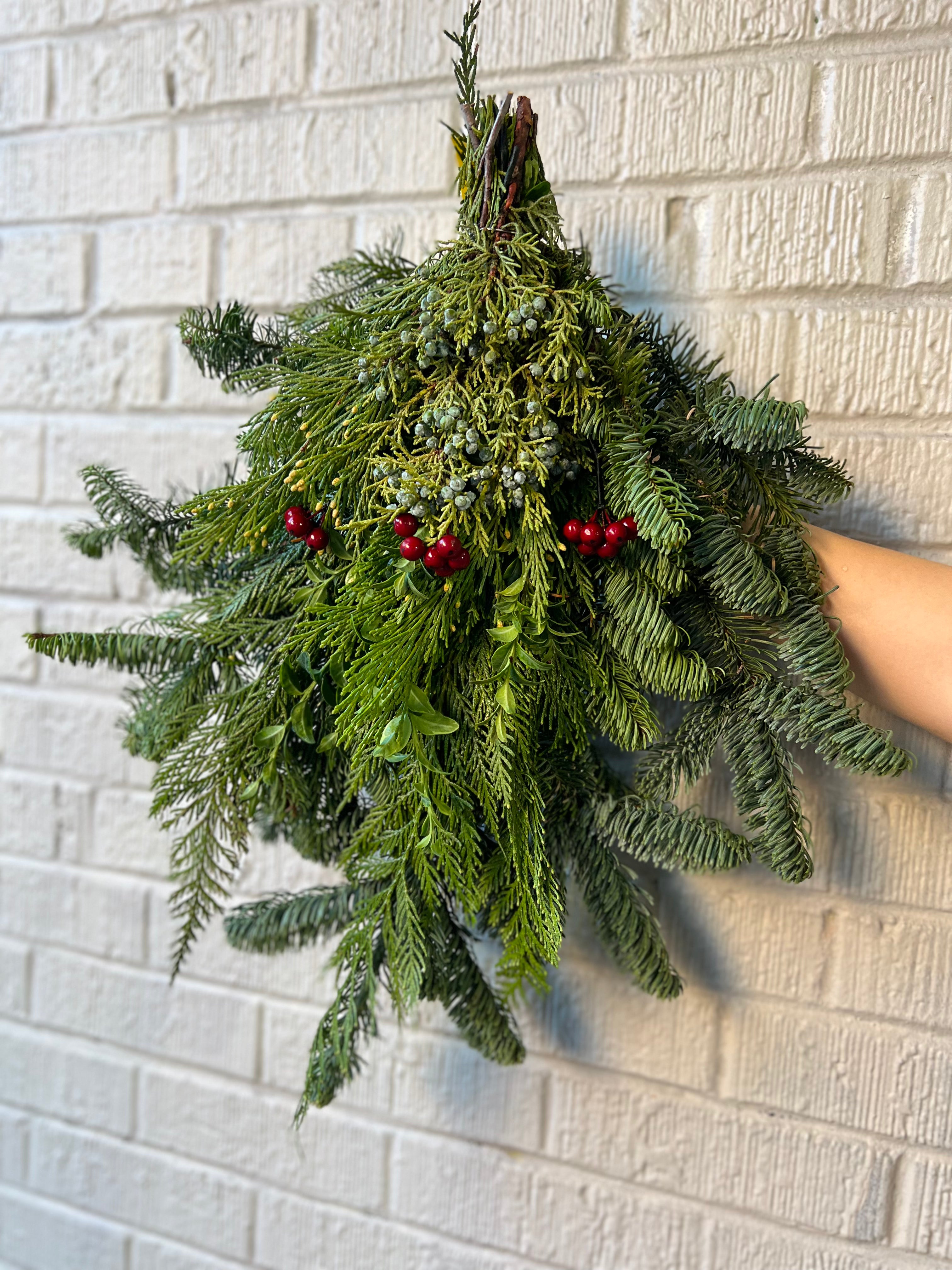 Cresent Wreath and Swag
