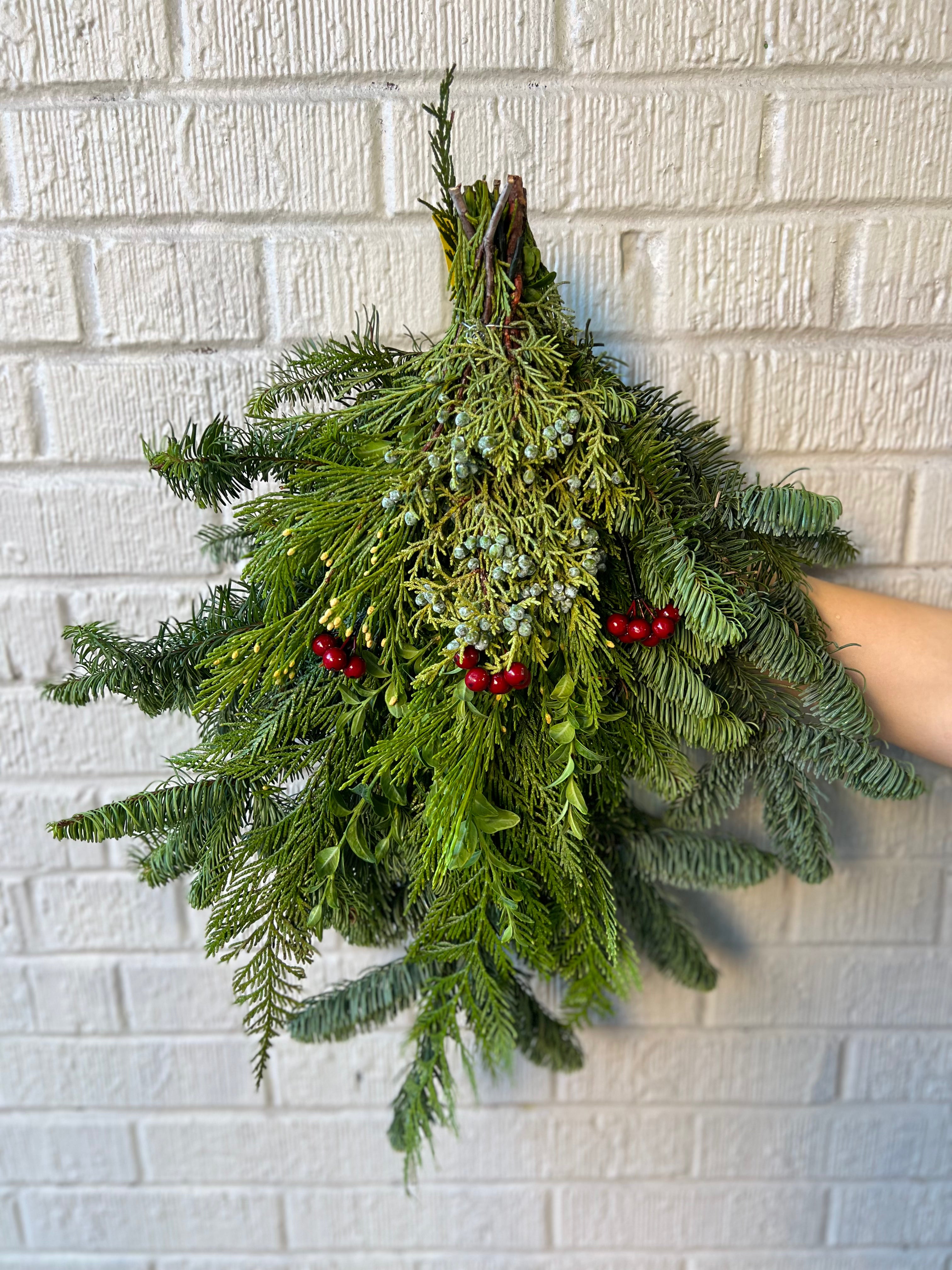 Cresent Wreath and Swag