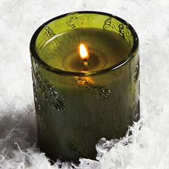 Thymes Frasier Fir Heritage Green Glass Candle